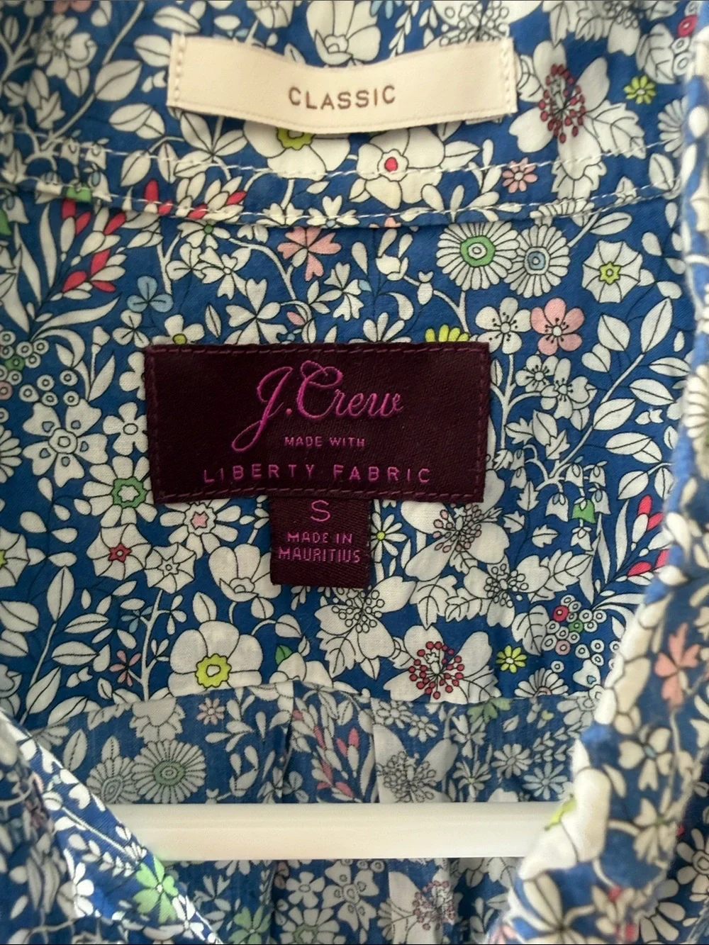 J. Crew Navy Floral Short-Sleeve Button-Down Shirt